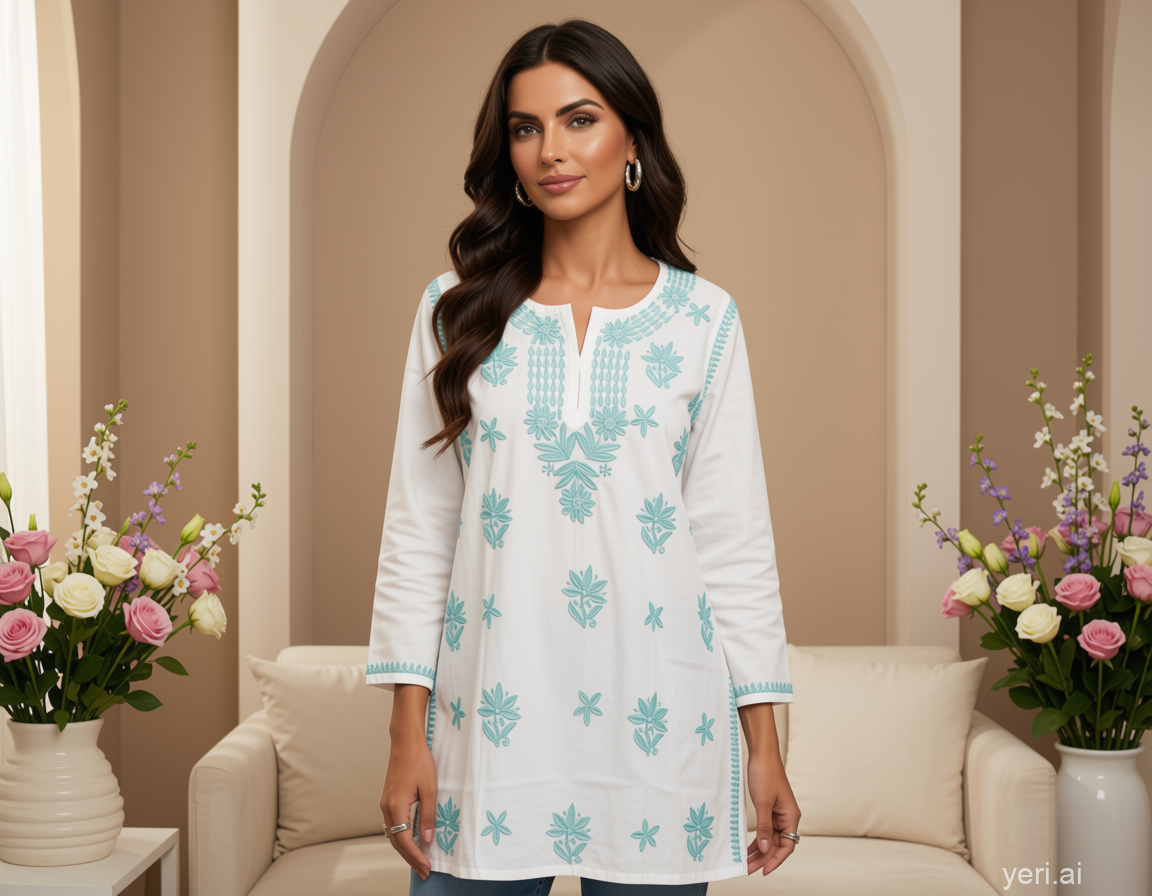 Embroidered Anarkali Set